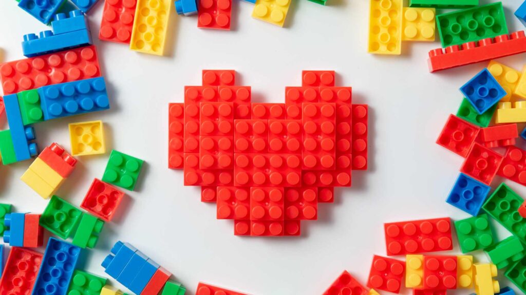 LEGO en forme de cœur 