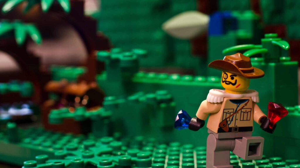 Décor de jungle en LEGO