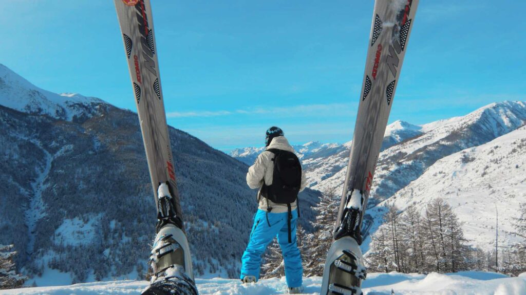 Ski à la montagne